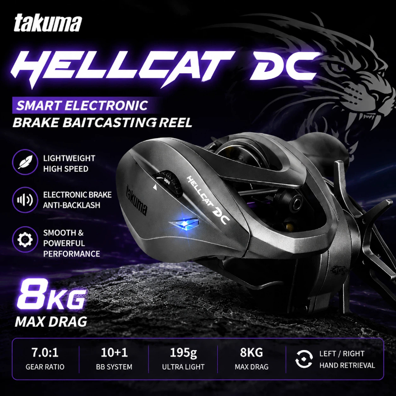 Kołowrotek castingowy HELLCAT  – Electric Fishing Reel recenzja i cena