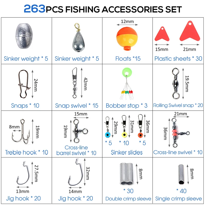 263 szt. Zestaw akcesoriów węd – Fishing Pliers recenzja i cena